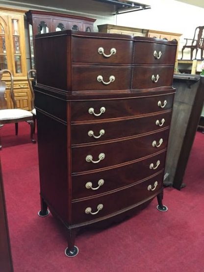 Vintage Mahogany Serpentine Chest of Drawers