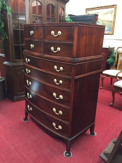 Vintage Mahogany Serpentine Chest of Drawers