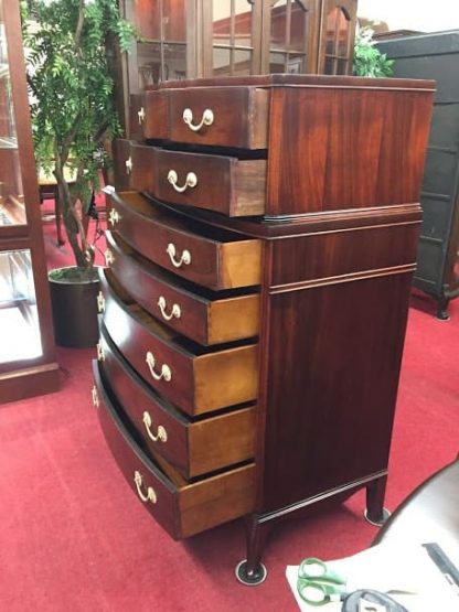 Vintage Mahogany Serpentine Chest of Drawers