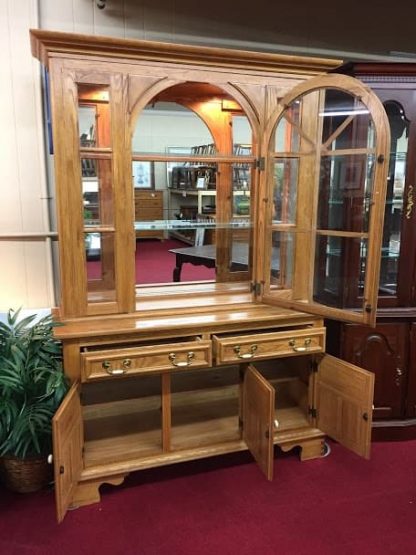 Keller Oak Hutch Cabinet