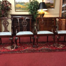 Baker Mahogany Chippendale Chairs (Set of Four)