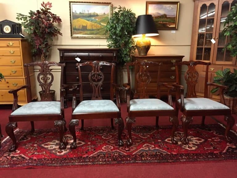 Baker Mahogany Chippendale Chairs (Set of Four)