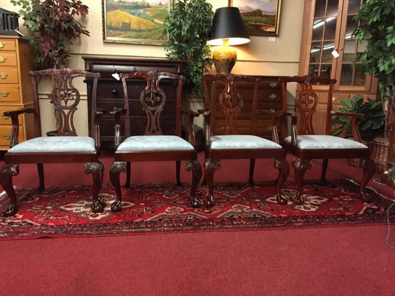 Baker Mahogany Chippendale Chairs (Set of Four)