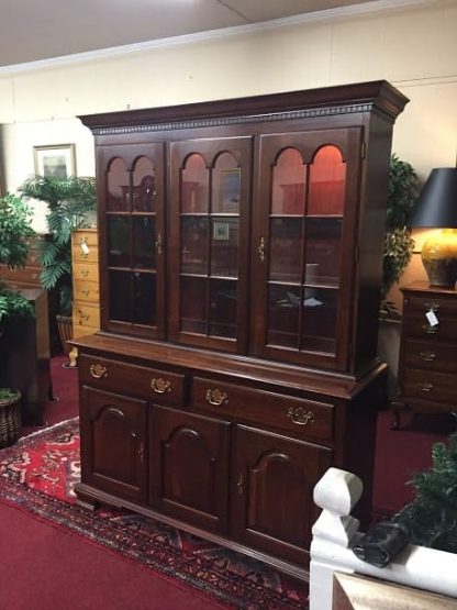 Colonial Cherry Lighted China Cabinet