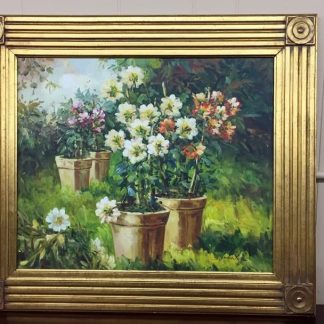 Oil on Canvas of Garden Planters