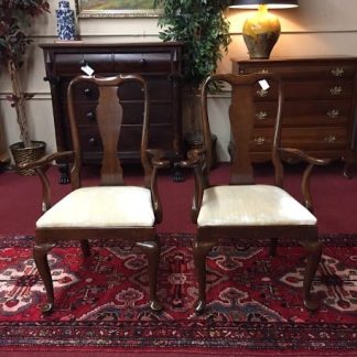 Kling Cherry Queen Anne Arm Chairs