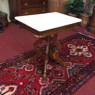 Antique Marble Top Victorian Table