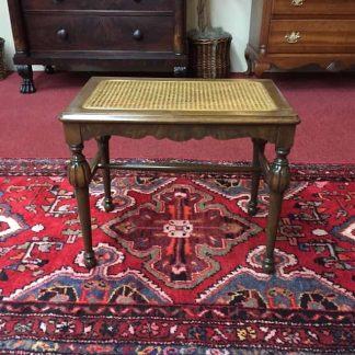 Caned Seat Vanity Bench