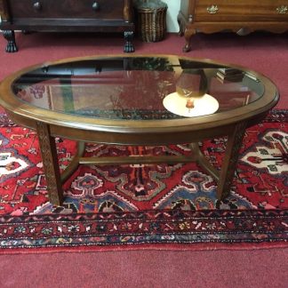 Chippendale Style Glass Top Coffee Table