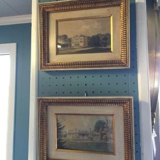 Pair of Framed Architectural Prints