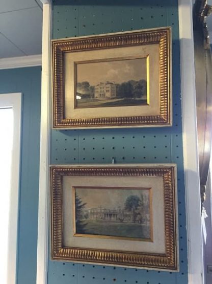 Pair of Framed Architectural Prints