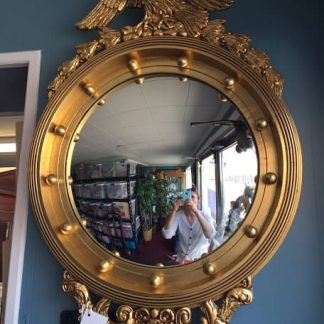 Federal Style Convex Mirror with Eagle