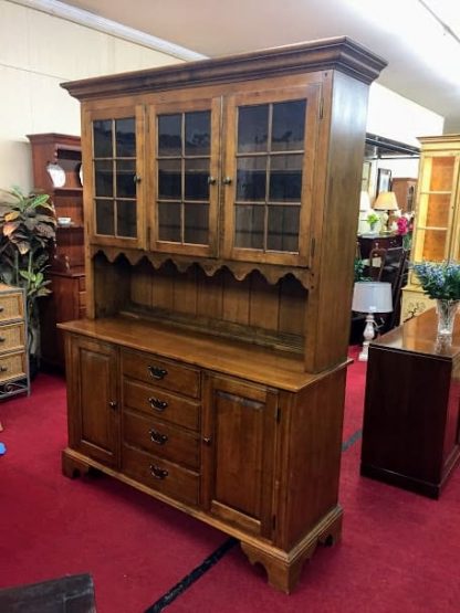 Ethan Allen Country Hutch Cabinet