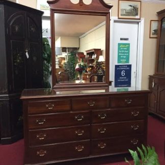 Knob Creek Nine Drawer Dresser with Mirror