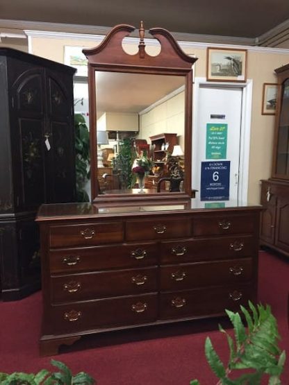 Knob Creek Nine Drawer Dresser with Mirror