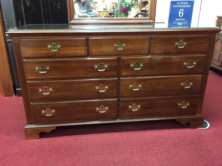 Knob Creek Nine Drawer Dresser with Mirror