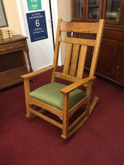 Oak Mission Style Rocking Chair