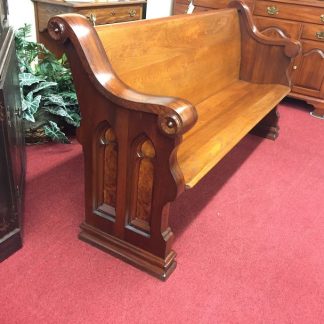 Antique Walnut and Ash Church Pews