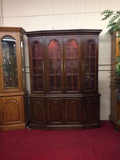 Pennsylvania House China Cabinet with Scroll Work Doors