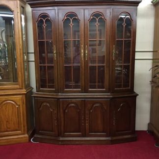 Pennsylvania House China Cabinet with Scroll Work Doors