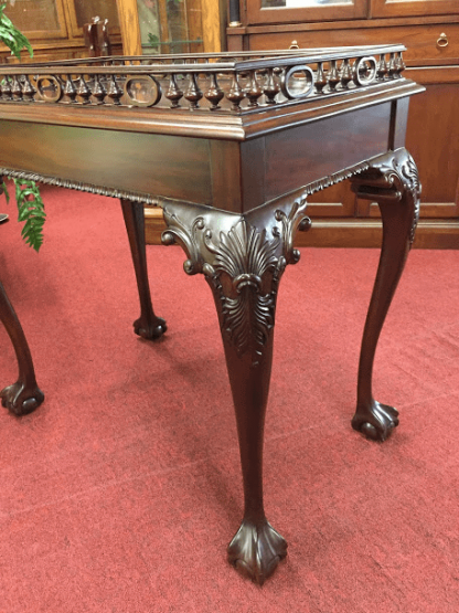 Carved Claw Foot Accent Table