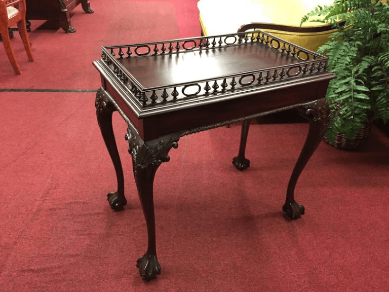 Carved Claw Foot Accent Table