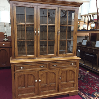 Thomasville Oak Hutch Cabinet