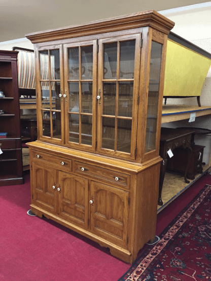 Thomasville Oak Hutch Cabinet