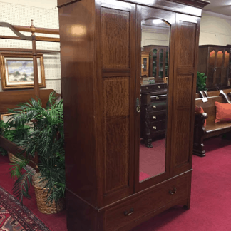 Antique Wardrobe with Mirror