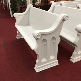 Antique Church Pews - Painted