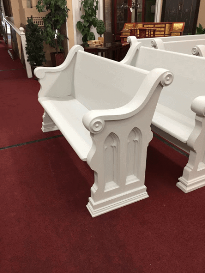 Antique Church Pews - Painted