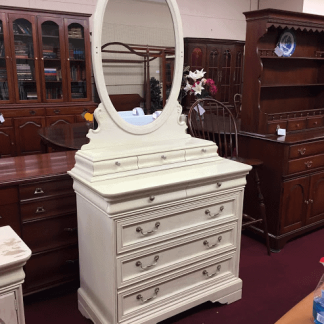 Lexington White Oak Dresser with Mirror