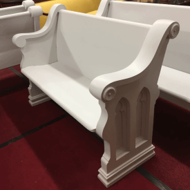 Antique Church Pew - Painted (54")