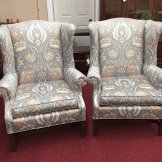 Upholstered Wing Back Chairs