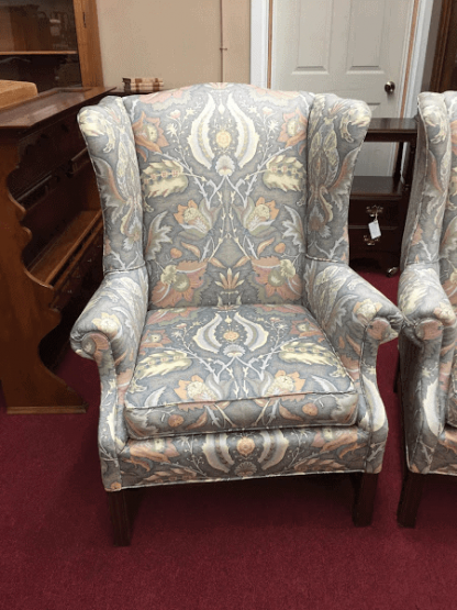 Upholstered Wing Back Chairs