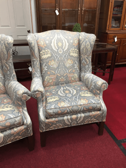 Upholstered Wing Back Chairs