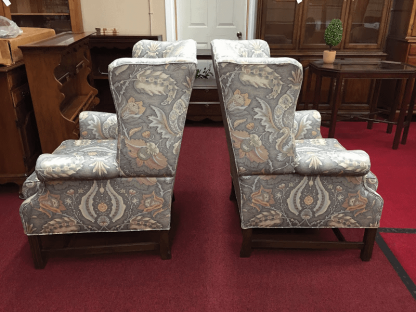 Upholstered Wing Back Chairs