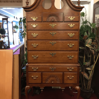 Cherry Chippendale Highboy (Attributed to Councill Craftsmen)