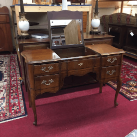 Cherry French Provincial Vanity