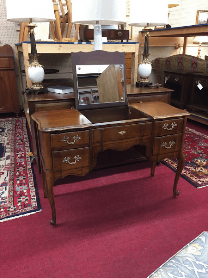 Cherry French Provincial Vanity