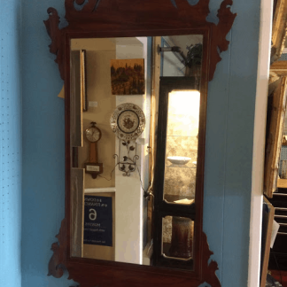 Mahogany Inlaid Chippendale Mirror