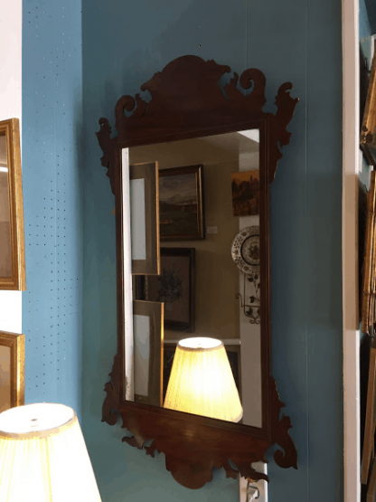 Antique Mahogany Chippendale Mirror