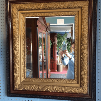 Antique Gilded and Wood Mirror