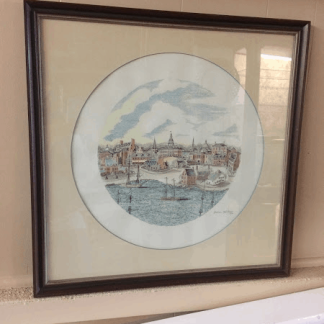 Vintage Annapolis Artwork - Framed and Signed