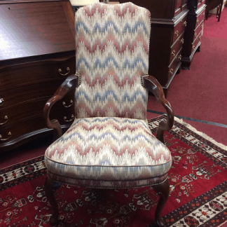 Vintage Flame Stitch Arm Chair