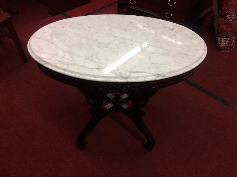 Vintage Victorian Style Marble Top Table