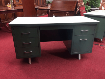 Industrial Vintage Desk - Mid Century Modern Metal Desk II