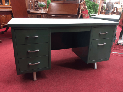 Industrial Vintage Desk - Mid Century Modern Metal Desk II