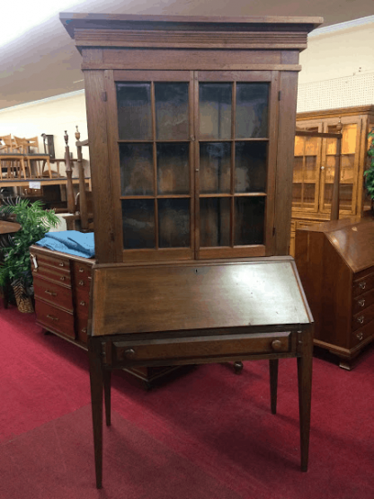 Antique Walnut Secretary Desk