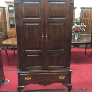 Vintage Statton Queen Anne Gentleman's Armoire